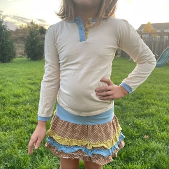 Swanky Baby Vintage | Long Sleeve with Skirt Two Piece Set | Size 8 - Picture 3 of 16